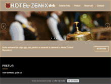 Tablet Screenshot of hotelzenix.ro